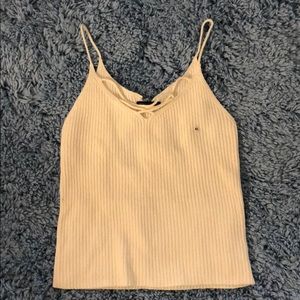 American Eagle cream/white tanktop